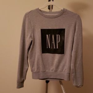 NAP Sweatshirt- M- Gray and black
